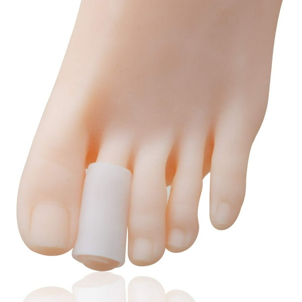 10 Pack Toe Tube Sleeves Silicone Toe Cover Soft Gel Corn Pad