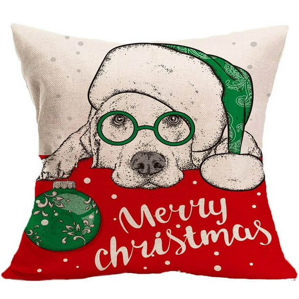 Fiudx Ofertas Flash Del Día Solo En Línea Funda De Almohada Navideña, Funda De Almohada Decorativa, Funda De Almohada Creativa