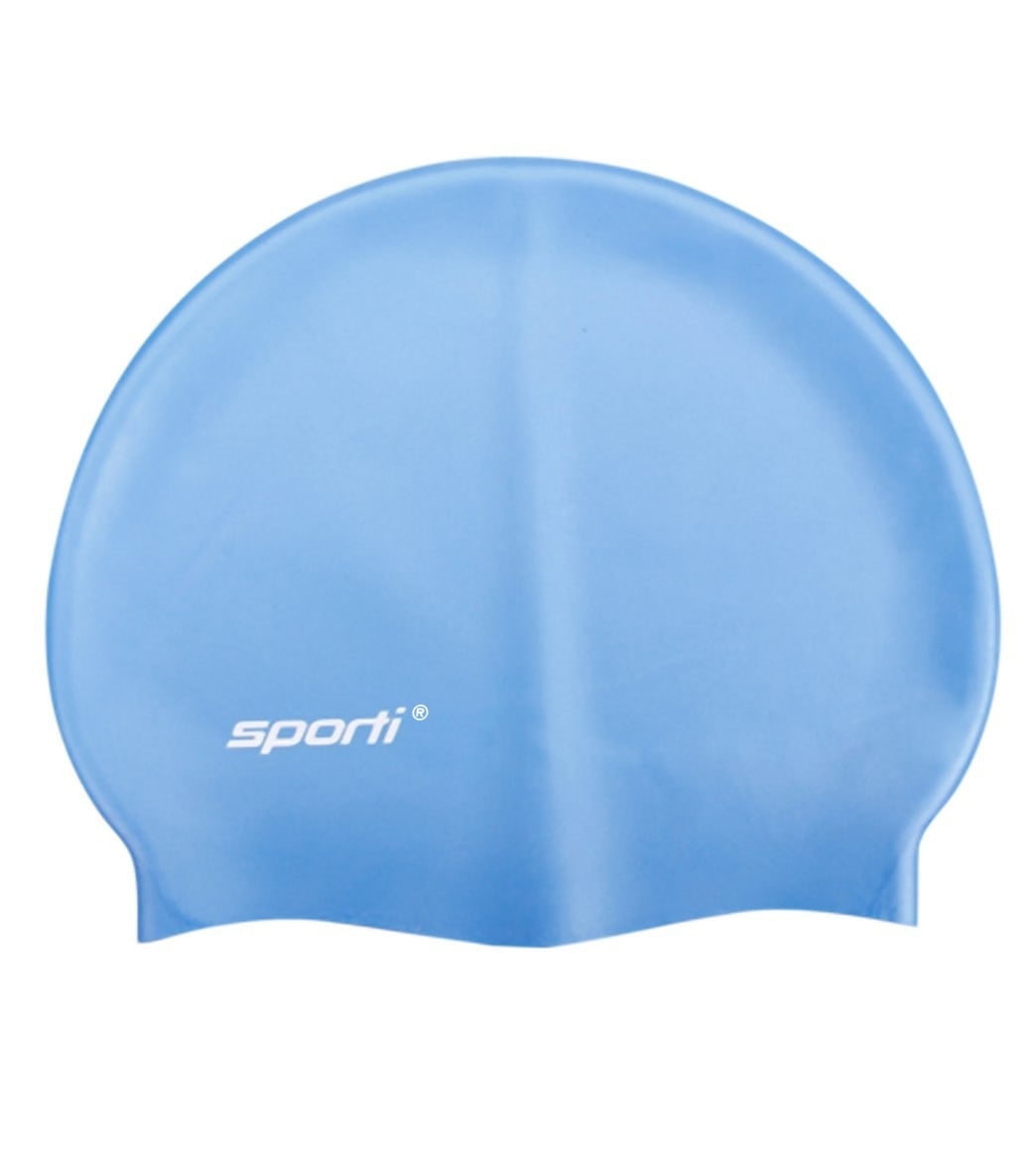 Sporti Kids' Silicone Swim Cap (Blue)