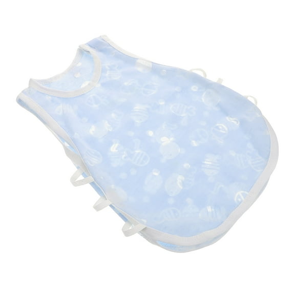 OFFIGAM Baby Girl Beach Outfit SkyBlue Cotton Sleeveless Top Lightweight Summer Clothing for Newborns 03 Months