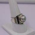 thumbnail image 4 of Silver Gift Ring, Pearl Solid 925 Sterling Silver Ring, 4 of 5