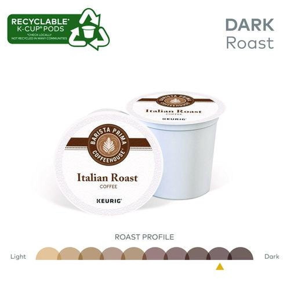 Barista Prima Coffeehouse® Single-Serve Coffee K-Cup® Pods, Italian Roast, Carton Of 24