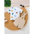 thumbnail image 3 of PureChapter Baby Boys' Clothing Sets Boys Summer Outfits Dinosaur Print Short Sleeve Bow Tie Shirt & Suspender Shorts 2-Piece, 3 of 9