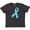 Retro Heather Black, variant on Inktastic Teal Awareness Ribbon Youth T-Shirt