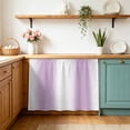 Cabinet Curtains for Shelves, Light Purple White Under Sink Cabinet ...