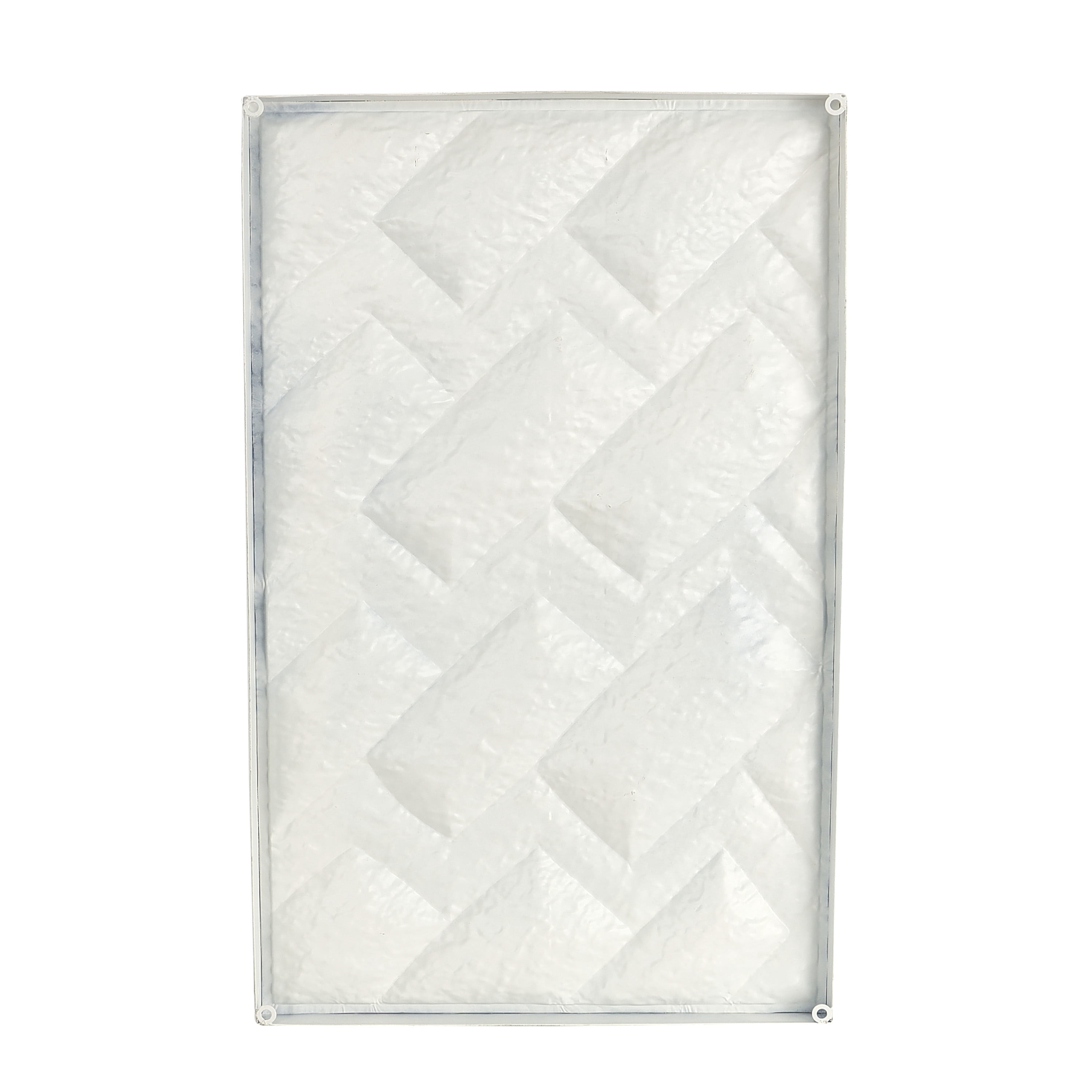 DecMode White Metal Dimensional Geometric Wall Decor
