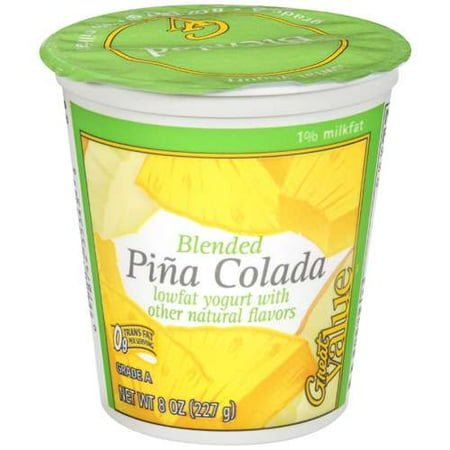 Great Value: Blended Pina Colada Yogurt, 8 oz