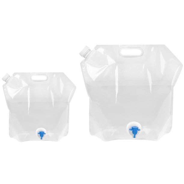 Bolsas De Agua Plegables De 5/10L, Contenedor De Agua Plegable Para Deporte, Camping, Senderismo, Bolsa De Almacenamiento De Agua Reutilizable Duradera Yuarrent OD015933-01