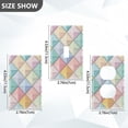 thumbnail image 7 of Yayeee Toggle Light Switch Wall Plate 1-Gang 4.5"x2.7" Home Decorative Outlet Cover, Colorful Geometric, 7 of 7