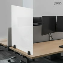 30 X 18 inch Acrylic Desk Dividers Office Partitions 2 Dual Frosted