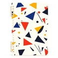 thumbnail image 7 of FORMRS 1-Subject Spiral Notebook 8" x 5" College Ruled 60 Refillable Sheet A5 Hard Cover, 2 Pack, White Geometric, 7 of 7