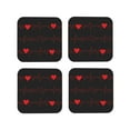 thumbnail image 2 of Disketp Cardiogram And Heart Funny Coasters,4 Pcs Leather Coasters With Holder, Perfect Housewarming Hostess Gifts,Protect Furniture From Water Marks Scratch And Damage, 2 of 9