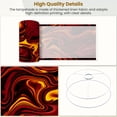 thumbnail image 4 of Linen Drum Lampshades Abstract Flame Fire Red Yellow Black Marble Wave Swirl Neon 13"x13"x10" Light Shade for Table Lamps Floor Lamp Shades Lampshade Replacement Assembly Required, 4 of 8