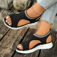 thumbnail image 6 of HomeDM Womens Walking Sandals Open Toe Ankle Strap Casual Sport Sandals for Summer Beach, Black Size 7.5, 6 of 9