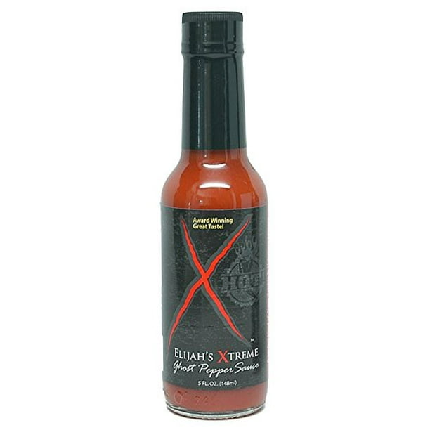 Elijah's Xtreme Ghost Pepper Sauce, Hot And Fiery Extreme Heat With