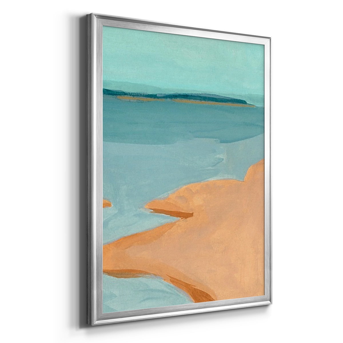 Out on the Sandbar III Premium Framed Print, in Gold, Black, or Silver - Ready to Hang