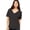 Charcoal-Black Triblend, variant on Bella + Canvas Women's Slouchy V-Neck Tee B8815