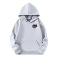 thumbnail image 4 of Xyxonk Kids Graphic Hoodies Fall Winter Trendy Hoodies 2025 Preppy Letter Print Long Sleeve Shirt Pullover with Pockets Cute Outfit 3-16 Years Gray, 4 of 7