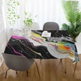 thumbnail image 3 of Yayeee Tablecloths 60" x 108" Rectangle Wrinkle Resistant Party Table Cover, Colorful White, 3 of 8