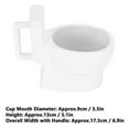 thumbnail image 2 of Fymlhomi Toilet Coffee Mug, Novelties Ceramic Mug Milk Cup Funny Coffee Cup Ceramic Cup Beverage Cup White 400ml, 2 of 5