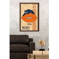 thumbnail image 2 of NFL Chicago Bears - Retro Logo 14 Wall Poster, 22.375" x 34", Framed, 2 of 2