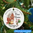 thumbnail image 2 of Personalized New Home Hanging Decor for Xmas Tree, Housewarming Gifts for Couple, Newlywed, Waiting for Santa in Your New Home Ornament, 1st Home Ceramic Ornament, Custom Address & Year Keepsake qMI3, 2 of 6