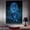Blue, variant on Mudket Black Panther on Red Tufted Armchair Canvas Wall Art, Modern Luxury Wildlife Art Work Print for Living Room Office Entryway Home Decor , Framed Ready to Hang - 30"L x 20"W