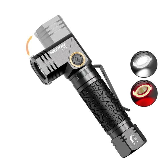 NICRON L71 Flashlight, 1800 High Lumens Super Bright Rechargeable Flashlight for Outdoor Camping Emergency