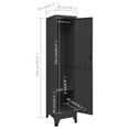 thumbnail image 4 of vidaXL Locker Cabinet Anthracite 38x45x180 cm Steel, 4 of 5
