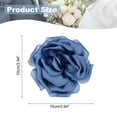 thumbnail image 2 of Uxcell Silk Satin Flower Brooch Pin Large Peony Floral Lapel Pin for Women Dark Blue, 2 of 7