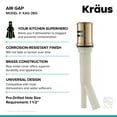 KRAUS Dishwasher Air Gap in Brushed Gold