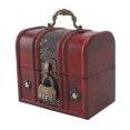 thumbnail image 2 of Caja de almacenamiento de joyería ANGGREK vintage Cofre del Tesoro Con asa Decorativa, 2 of 7