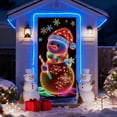 thumbnail image 4 of Fluorescent Christmas Door Cover for Front Doors,Multiple Neon Santa Lights Doors Banners,Glow in the Dark Christmas Door Cover for Outdoor Indoor Holiday Decoration, 4 of 7