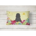 thumbnail image 2 of Carolines Treasures BB6074PW1216 Easter Eggs Bouvier des Flandres Canvas Fabric Decorative Pillow, 12H x16W, multicolor, 2 of 3