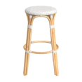 thumbnail image 2 of Butler Specialty Company Tobias Round Rattan 30" Bar Stool - Glossy White, 2 of 7