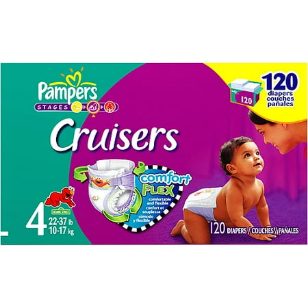 Pampers - Cruisers Diapers (sizes 3, 4, 5, 6)