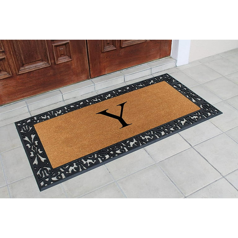 18 x 56 Welcome Border Extra Large Coir Double Doormat