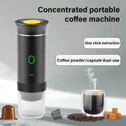 Portable Electric Espresso Machine PlasticW1re1essand Rechargeable for Car Home and Outdoor Use for Easy Brewing
