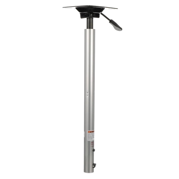 Attwood Snap-Lock Adjustable Height Power Pedestal with Integrated Seat Mount, 24-30 inches