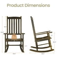 thumbnail image 6 of ZENY Outdoor Rocking Chairs, Natural Wood, 6 of 10