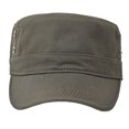 thumbnail image 3 of BKQCNKM Hats for Men, Mens Hats, Baseball Cap, Mens Fashion Casual Cotton Flat Top Sunshade Washing Hat Hiking Hat, Army Green One Size, 3 of 4