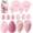 Pink, variant on Makeup Sponge Set, 14 count for Liquid Cream, and  Latex Free Makeup Blender Sponges Multi-colored for Makeup Application with Storage Box Purple Gifts
