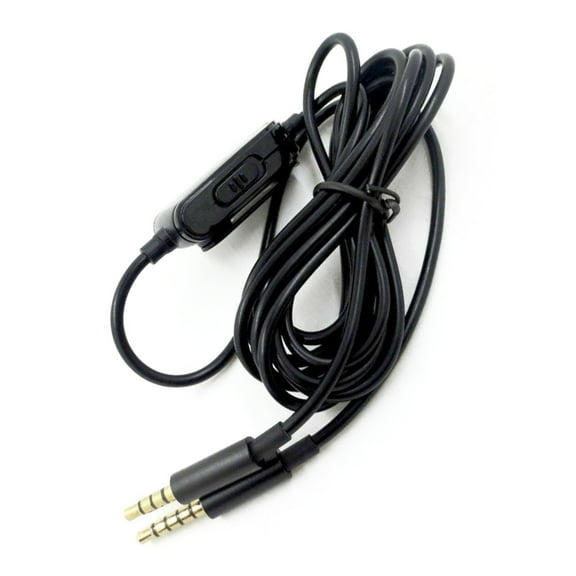2M Wired Headset Audio Cable with Inline Mute and Volume Control for Astro A10 A40 A30 A50, Black