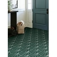 FloorPops! Beryl Green 12in x 12in Peel & Stick Vinyl Floor Tiles 10