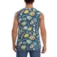 thumbnail image 4 of Balery Underwater Creature Camisetas sin mangas para hombre, absorbe la humedad y protege contra el mal olor.-3X-Large, 4 of 7
