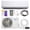 18000 BTU, variant on Klimaire Entrada 12,000 BTU 17 SEER2 Ductless Mini-Split Heat Pump Air Conditioner with 16 Ft. Installation Kit, Wall Bracket, Electrical Disconnect, and Whip - 230V