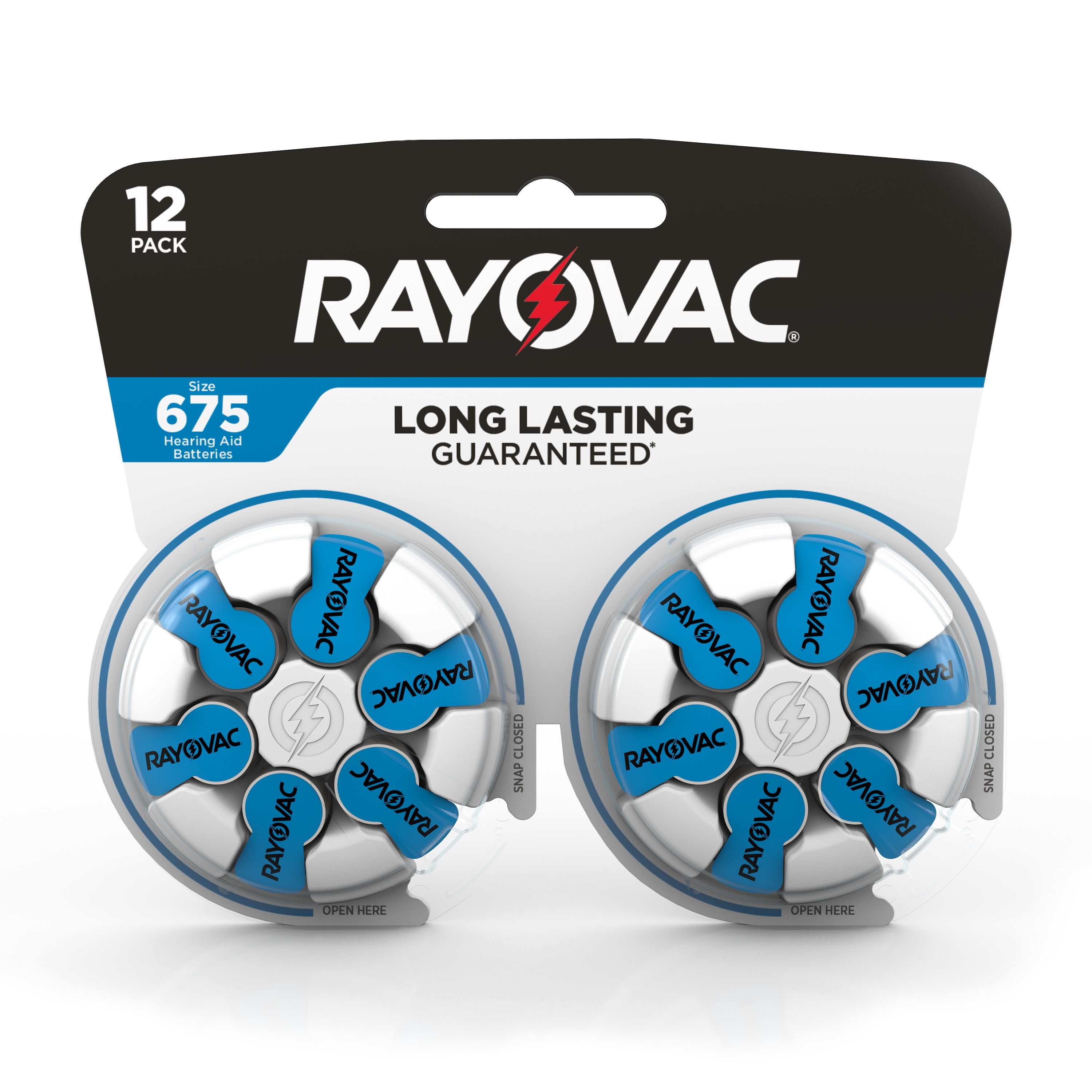 Rayovac Size 675 Hearing Aid Batteries (12 Pack), 675 Batteries