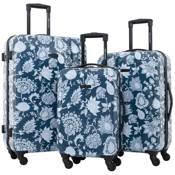 Travelers Club Bella Caronia 20" Carry-On Voguish Luggage, Royal Pattern, 3 Piece Set