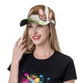 thumbnail image 5 of Honeii Brown Bunny Print Hat, Women's Baseball Hat Unisex Fit, Baseball Cap,Adjustable One Size, 5 of 6