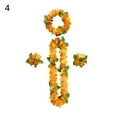 thumbnail image 2 of Dream Lifestyle 4/16 PCS Hawaiian Leis Set, Colorful Hula Dance Garland, Artificial Flowers Lei, Headband and Wristband, for Hula Dance Luau Party, Favors Celebrations Decor, 2 of 8